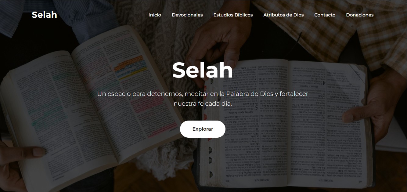 Vista del proyecto Selah desarrollado por NEXORA Digital